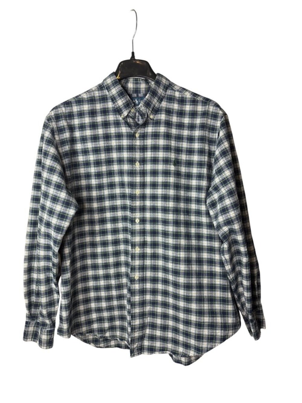 Ralph Lauren Classic Fit Button Down Flannel Shirt Size XXL Vintage Plaid Cotton